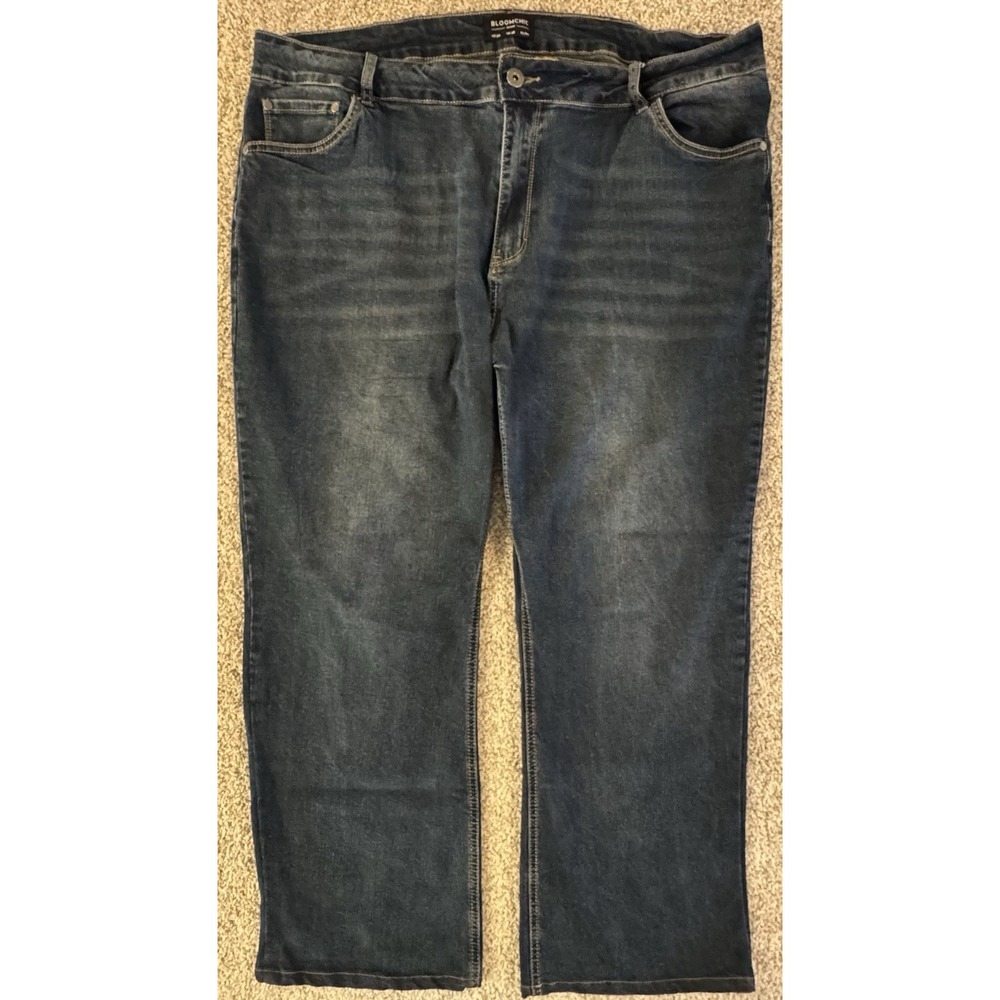 Bloomchic Denim Jeans Womens Plus Size 24 Dark Wash High Rise Straight Leg